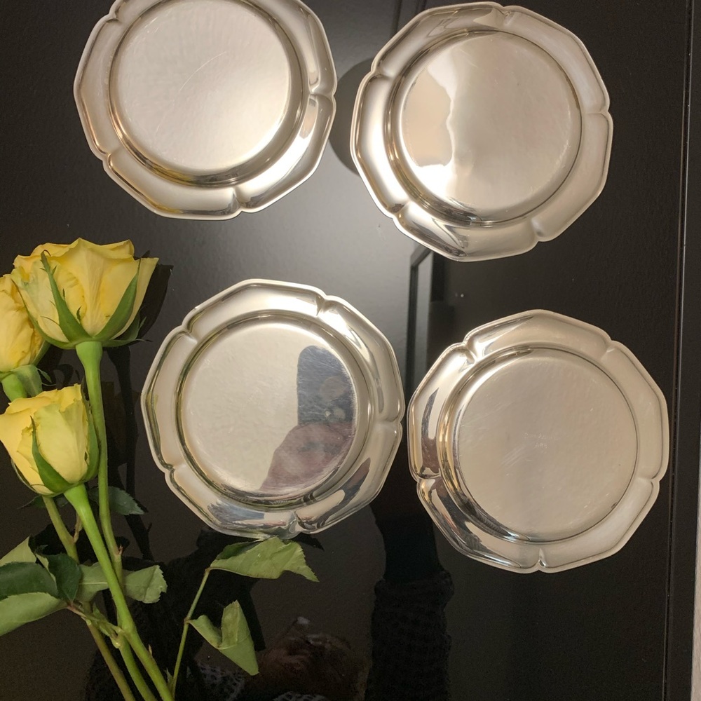 Silver small 4 plate - Picture 5 of 7